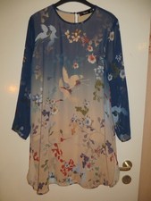 Hallhuber Long- Bluse  Gr.42/44 / L/XL,blau-beige-rot ,neu,NP 99€