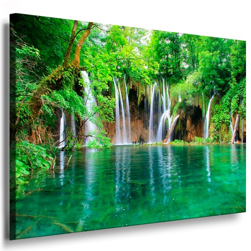 Leinwand bild wasserfall - leinwand, bild,