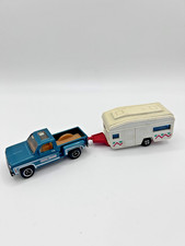 Matchbox Mattel 2007 Chevy Stepside Pickup 1975 mit Wohnwagen Caravan