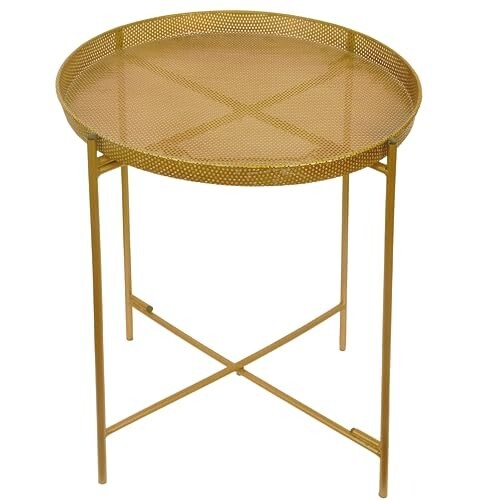 Goldener metall beistelltisch - goldener,
