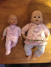 Zapf Creation 2 Puppen (groß und klein) mit Klamotten