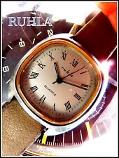 Ruhla Quartz Herren Armbanduhr Kaliber 14-32  ohne Datum 8 Steine vintage Selten
