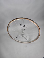 Laufrad vorne Mavic glänzen chrome Shimano Dura Ace 70s 80s tubeless Schlauchrei