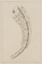 BIGANT (18.Jhd, 19.Jhd) nach LEMAITRE (*1797), Rufhorn mit Figuren, Sst.