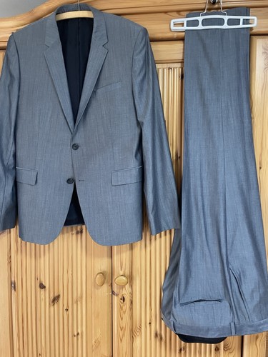 Boss anzug taubenblau 52 - anzug,
