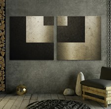 Leinwand BILD SET Modern Braun