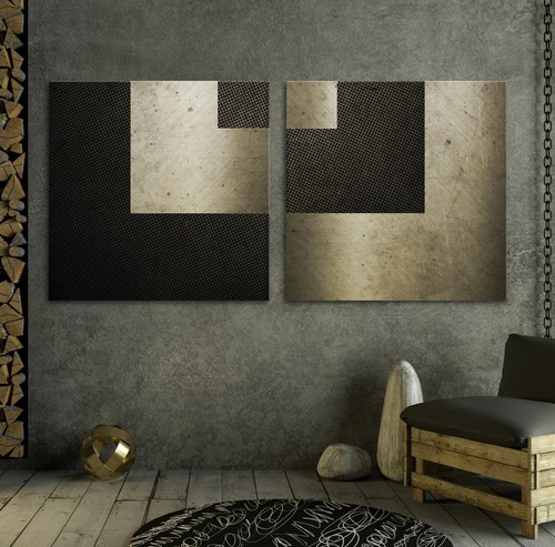 Leinwand bild set - leinwand, modern