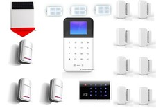 Funk Alarmanlage + GSM + Sirene + WIFI + APP ,Touchpad, Alexa, Beste Sicherheit,