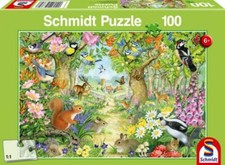 100 Teile Schmidt Spiele Kinder Puzzle Tiere im Wald 56370