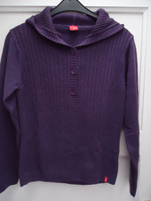 schöner MANGUUN Pullover Kastenpulli, gr 40 42, Lila, 50%Baumwolle
