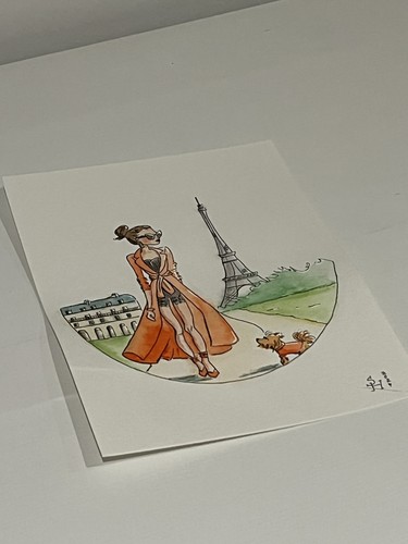 Original aquarell handgemalt - aquarell,