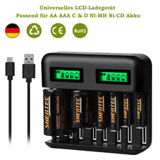 8Slots Schnell LCD Akku