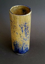 Richard Bampi. Zylinderform mit Kristallglasur 1950/60er Jahre. Helles Steinzeug