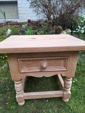 Beistelltisch Holz vintage massiv Landhaus Schublade rustikal Couchtisch 