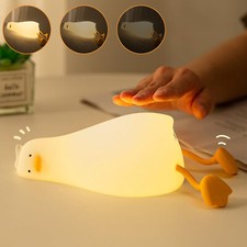 Enten Nachtlicht Silikon Entenlampe Dimmbare Nachttischlampe mit Touch Funktion