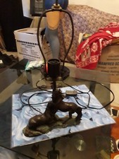 tiffany lampe pferde motiv bronze