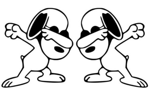 Aufkleber snoopy 10x9cm - snoopy, ,