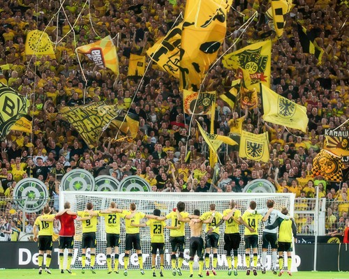 Dortmund fans photo print - dortmund,