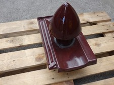 Creaton   Sanitärlüfter Rechteck Dachziegel Tonziegel weinrot