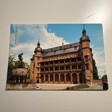 Postkarte Offenbach/Main, Isenburger Schloss mit Ludo Mayer Brunnen AK 154