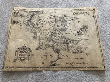 Herr der Ringe Poster Plakat Karte Mittelerde