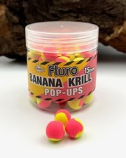 Dynamite Baits Fluro Two Tone Pop Ups Krill & Banana 15mm 80g Karpfenfutter DA