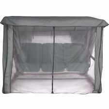 Sonnendach für Hollywoodschaukel mit Seitenwänden aus Moskitonetz 228 x 126 cm