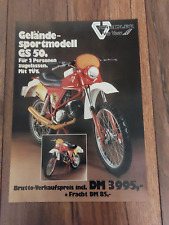 Original Prospekt Kreidler Van Veen GS 50 Geländesportmodell Oldtimer