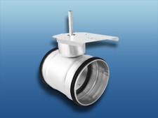 Absperrklappe für Stellmotor