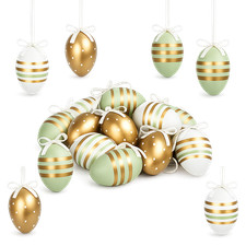 12x Ostereier zum Aufhängen