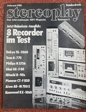 STEREOPLAY 2/81, Test Cassettendecks Aiwa AD-M, Onkyo TA-2060, Pioneer CT-F850