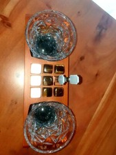 Bar Gläser Whisky MiniBAR HausBar Mit 2 Gläsern Und Kühlwürfeln