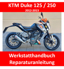 KTM Duke 125/250 (2013) REPARATURANLEITUNG E-BOOK BEDIENUNG WERKSTATTHANDBUCH