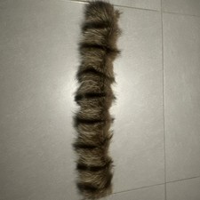 Waschbär Fell Kapuze Pelz