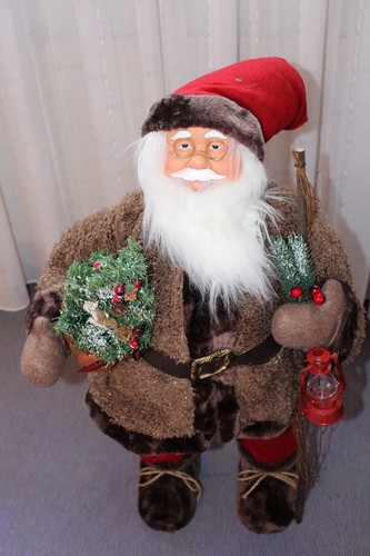 Nikolaus aus kunststoff textil - nikolaus, kunststoff/textil