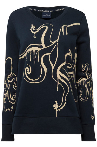 Laurasøn sweatshirt marine - laurasøn,