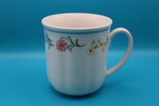 Tchibo - Tasse/ Kaffeetasse / Trinkbecher "Streublume" / blauer Rand - Neuwertig