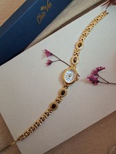 Damenuhr, Gold, Tigerauge