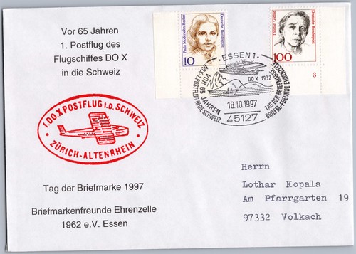 Brief sst tag der briefmarke - der,