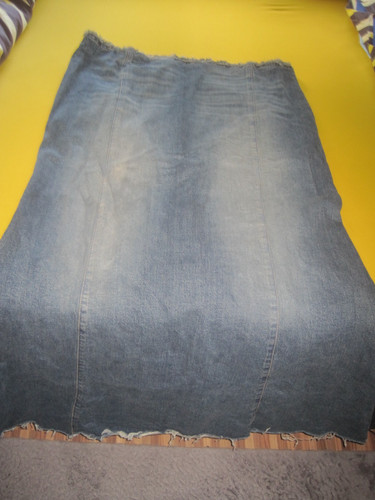 Rock damen jeansrock - rock, lang
