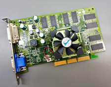 Nvidia Quadro FX 500 128MB DDR Ram 128bit 4x AGP Graphics Card - VGA DVI - RETRO
