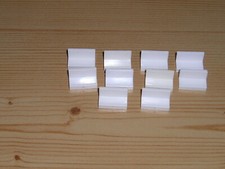 Lego 10 x Bank Winkel Panel 1x2x1 4865 weiß 10212 6990 1998 10196 10184 6394 