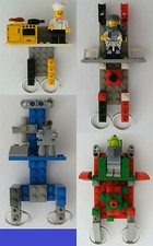 1 Schlüsselbrett aus Lego Steinen mit Schlüsselanhängern Legosteine Figur Steine