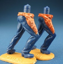 TIMPO TOYS - Cowboy Unterteil - Hose petrol blau / Holster CREME-BRAUN