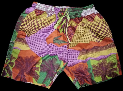 Nylon kultige bunte badeshorts - kultige,