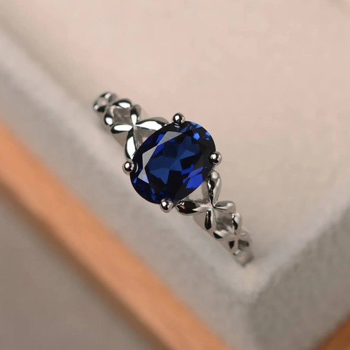 Blauer saphir ring retro - ring,