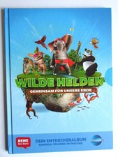 Wilde Helden,Rewe, plus 144.Sticker,32.Sammelkarten und Album,unbenutzt