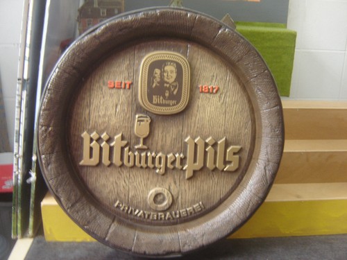 Brauerei werbeschild fassboden - werbeschild,