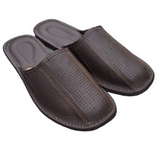 Herren leder hausschuhe - herren,