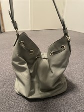 Damen Graue Handtasche Leder